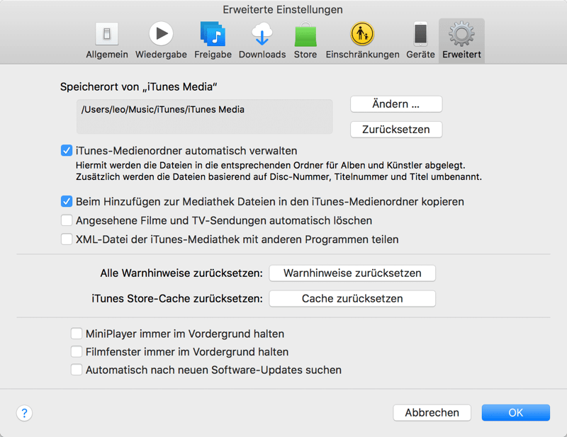 iTunes Duplikate automatisch löschen