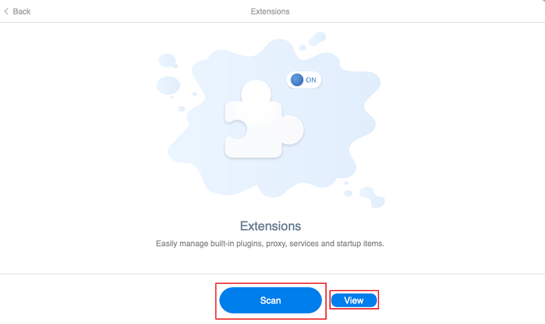 Remove Extensions with Macube Scan | remove extensions plugins mac
