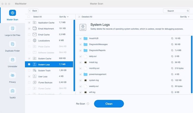 Clean System Junks from Startup Disk