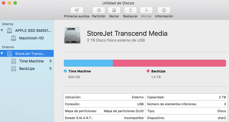 elegir disco duro para borrar en Mac