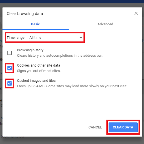 Chrome Clean Temp Files