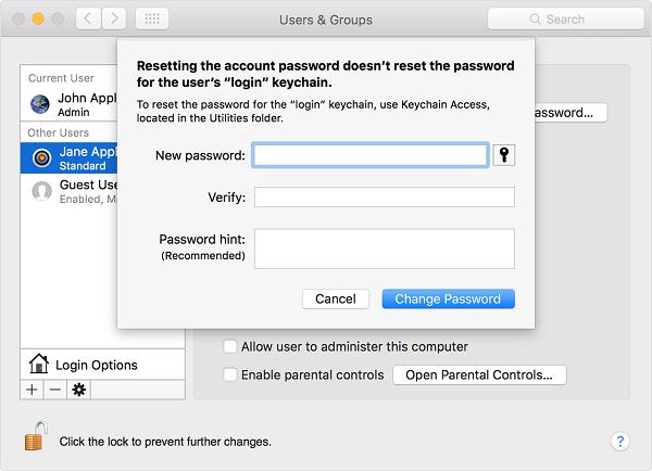 Create New User Account on Mac