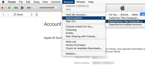 Deauthorize iTunes on Mac | wipe macbook pro