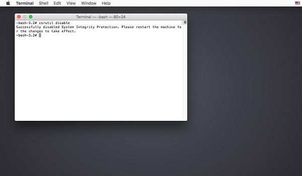 Disable System Integrity Protection