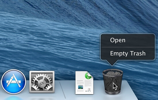 Empty Trash on Mac