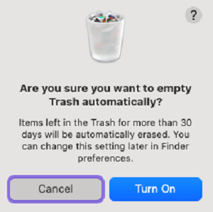 Empty Trash Automatically