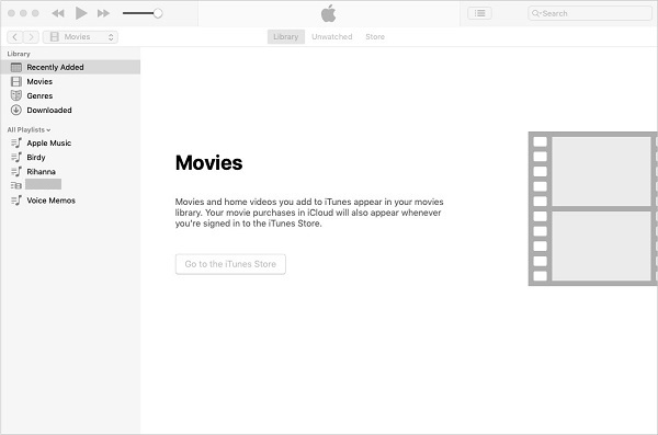 Movies in iTunes