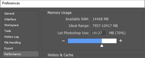 Photoshop Memory Usage