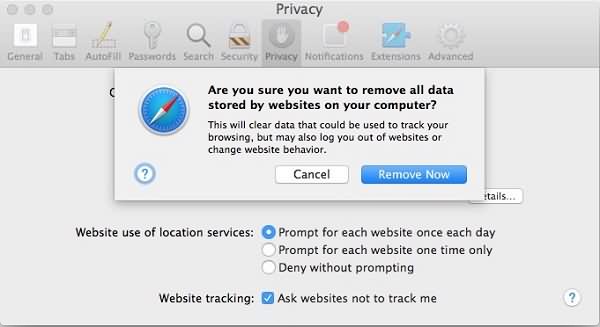 Safari Удалить файлы cookie | сбросить Safari на Mac