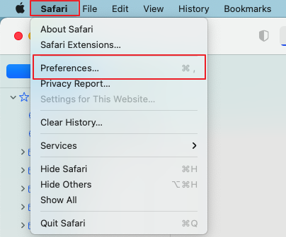 Remove Extensions in Safari Menu | clean extensions plugins mac