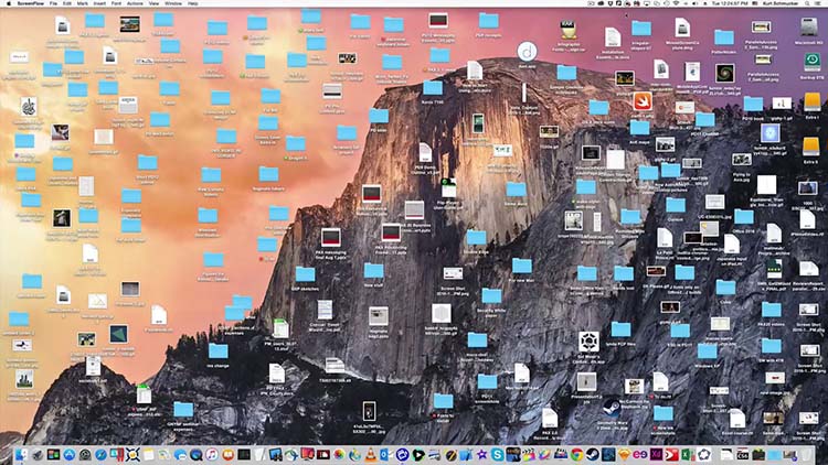 整理 MacBook 雜亂的桌面