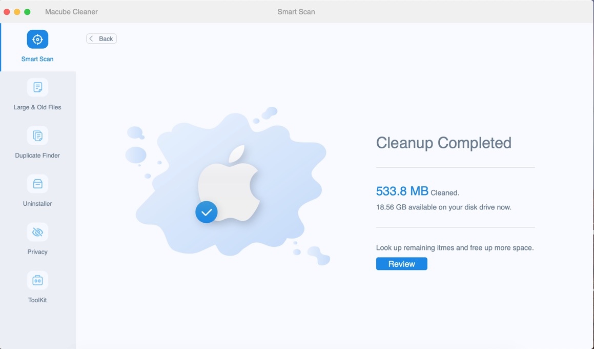 Macube Cleaner 3 | delete mail on mac