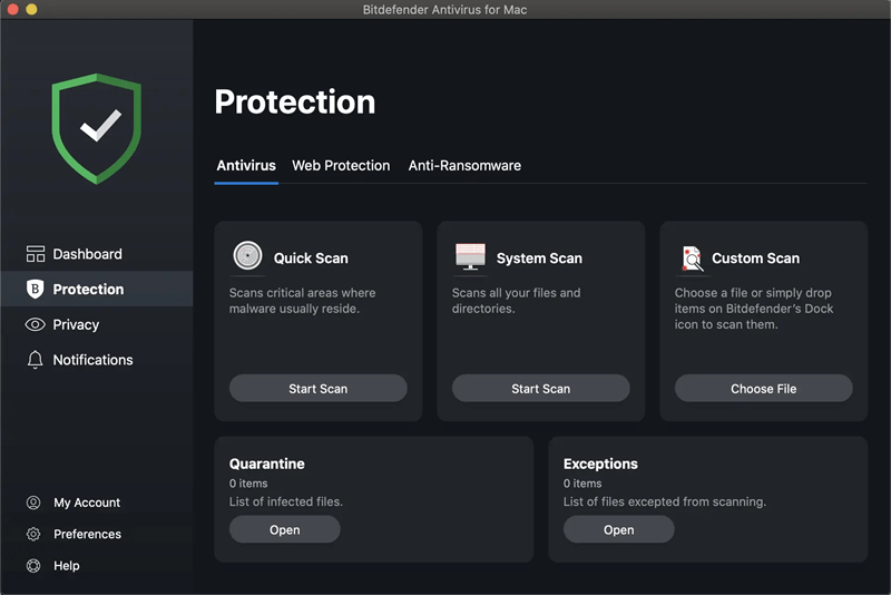 Bitdefender Antivirus für Mac