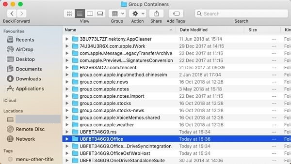 Delete Microsoft Office Files in Group Containers | Uninstall Microsoft Office on Mac