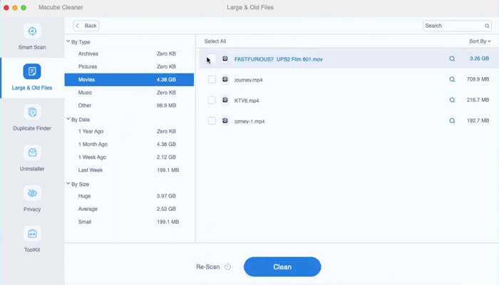 Delete Movies Macube | delete Disk Space on iMovie