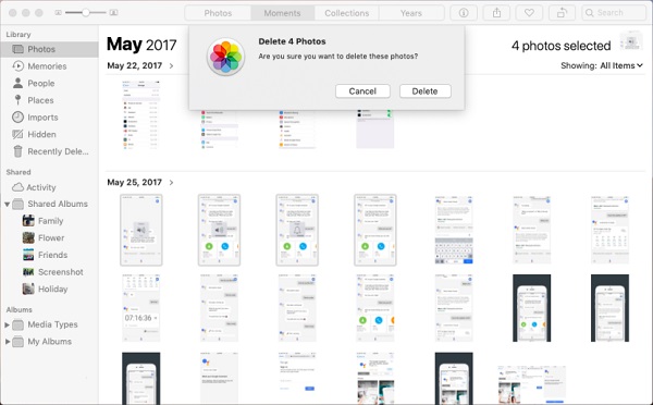 Delete Photos on Mac
