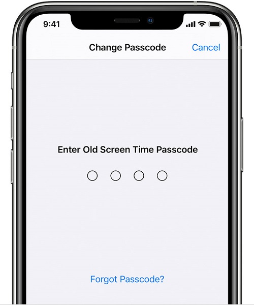 Change Screen Time Passcode iPhone