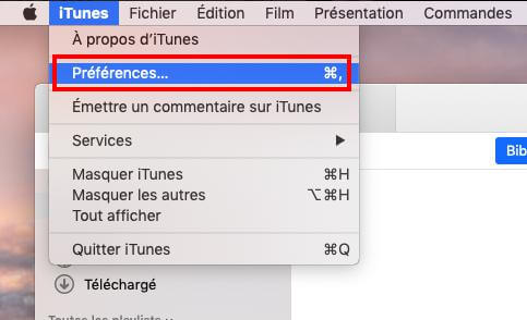 itunes preferences