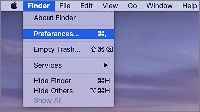 Finder Preferences | how to lower mac ram usage