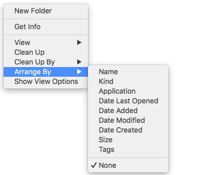 Mac Arrange By | arrange files mac