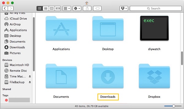 Mac Downloads Folder