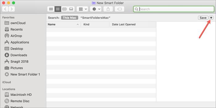 Mac New Smart Folder