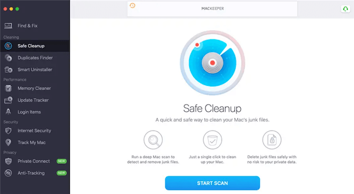 MacKeeper Safe Cleanup
