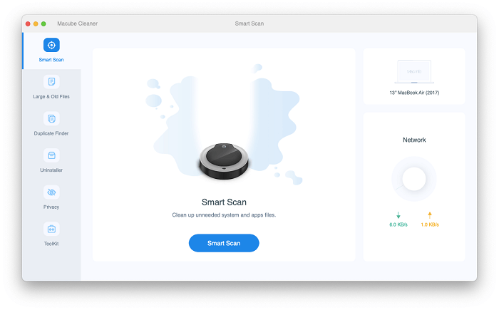 Choose Smart Scan | Clear System Storage on Mac