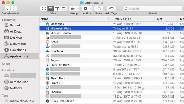 Remove Office 2011 to Trash | remove Microsoft Office on Mac
