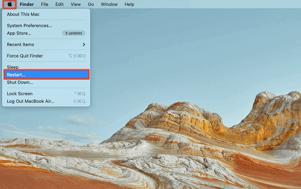 Restart Mac