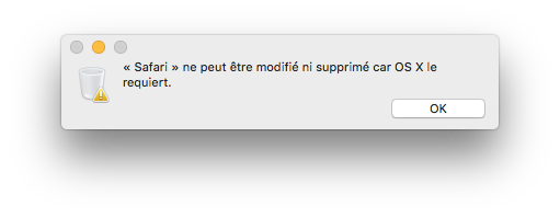 supprimer safari de mac